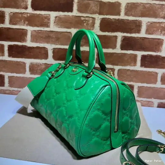 Hyperpeter leather matelassé handle top GUCCI GG bag 0706
